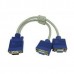 Computer Desktop 1 PC To 2 VGA SVGA Monitor Y Splitter Cable Adapter Converter Computer Desktop 1 PC To 2 VGA SVGA Monitor Y Splitter Cable Adapter Converter