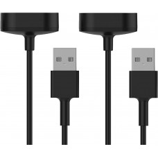 Compatible with Fitbit Ace 2 / Fitbit Inspire HR / Fitbit Inspire Charger, 2-Pack USB Magnetic Charging Cable 3.3ft Replacement Charger Cord for Fitbit Ace 2 & Inspire HR & Inspire Fitness Tracker